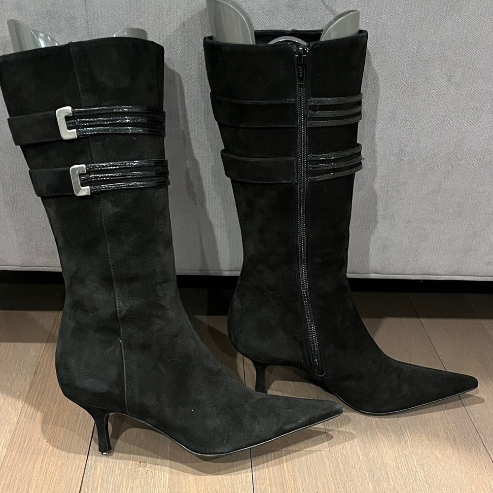 Via Spiga Black Heeled Boots
